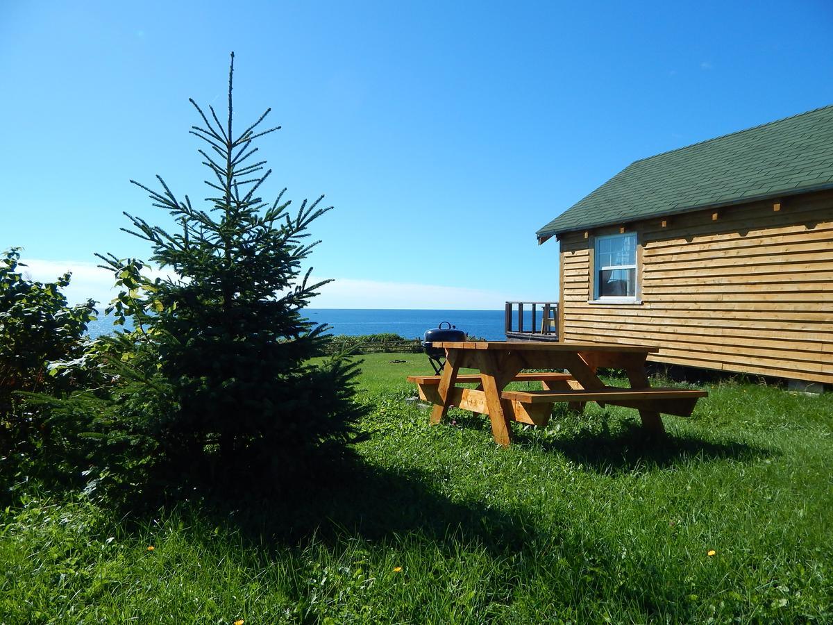Les Chalets Brise-De-Mer Sainte-Therese-de-Gaspe Bagian luar foto